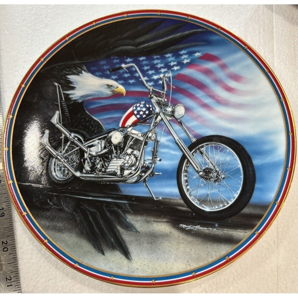 Vtg Harley-Davidson 1995 Plate Collection "American Classic" By Marc Lacourciere